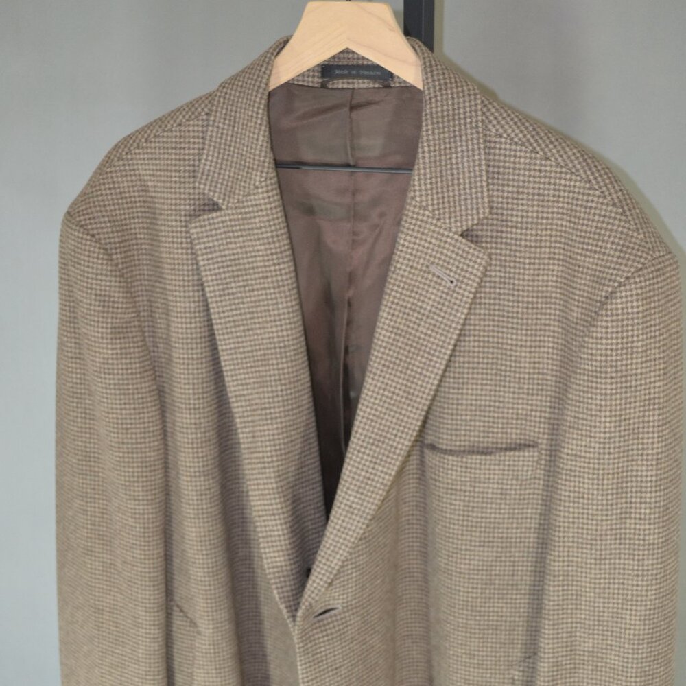 Sean John Brown And Tan Three Button Front Trench… - image 2